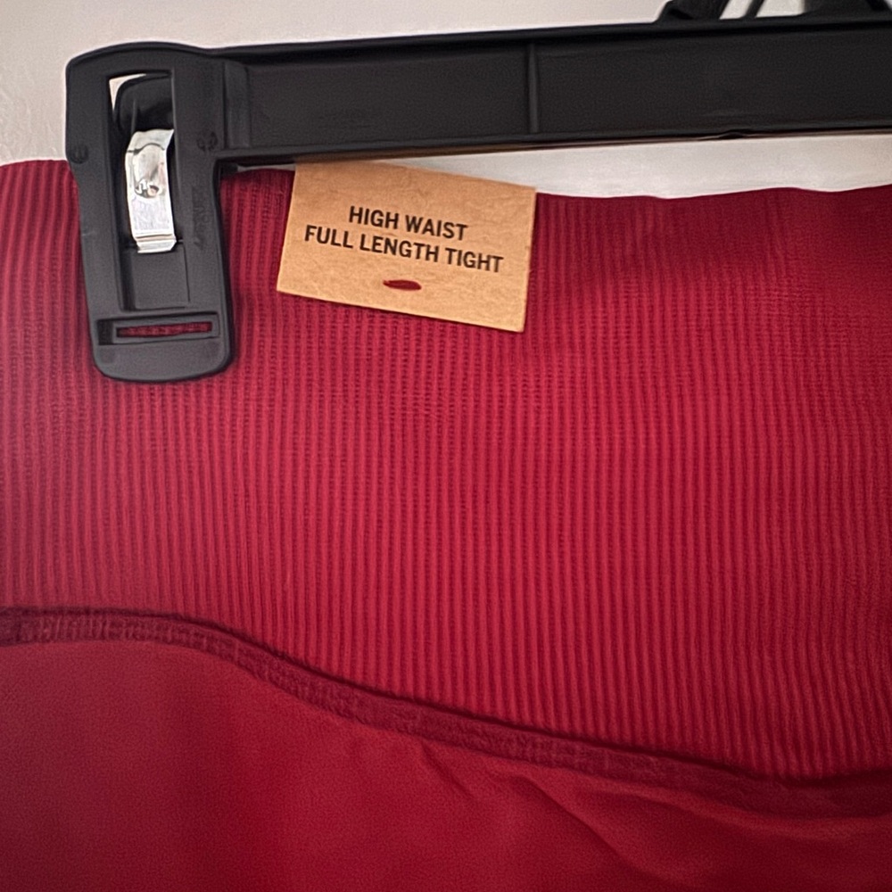 Victoria's Secret Red High Waist Full Length Tights